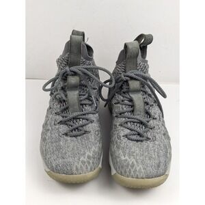 Nike Lebron‎ 15 XV 897648-005 Men's 7.5 Basketball Shoes Wolf Grey/Metallic Gold